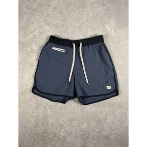 Vuori Men's Athletic Shorts in Dark Blue and Black